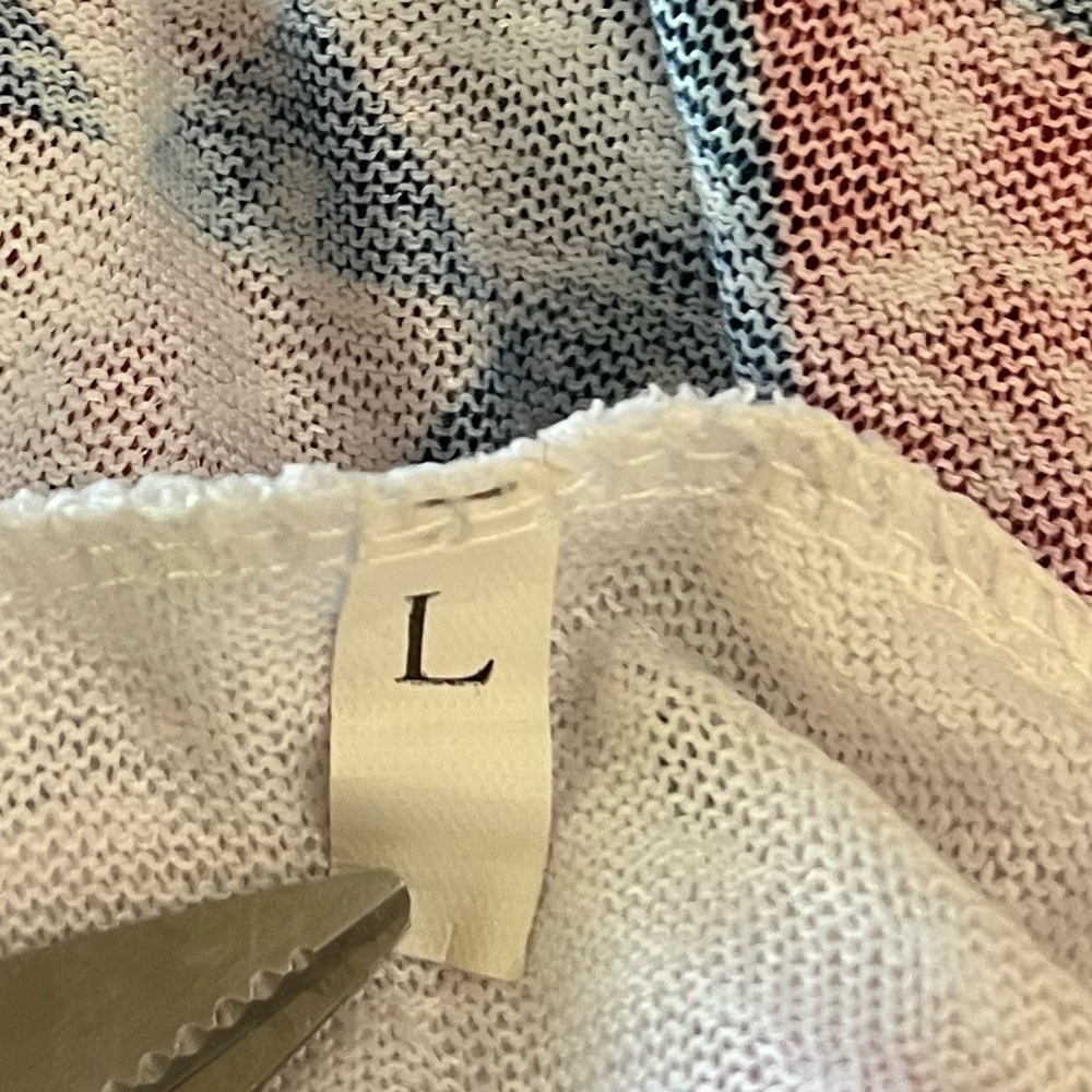 Women’s L Multicolor Aztec Southwestern Geometric Tunic Top Long Sleeve NWOT!! - Picture 3 of 3